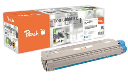 Peach  Tonermodul cyan kompatibel zu OKI C 810 DN