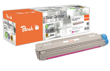 Peach  Tonermodul magenta kompatibel zu OKI C 810 DN