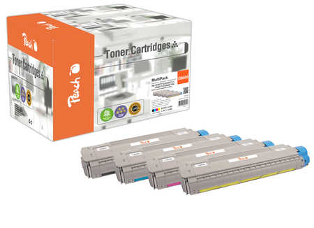Peach  Spar Pack Tonermodule kompatibel zu OKI C 8800 DN