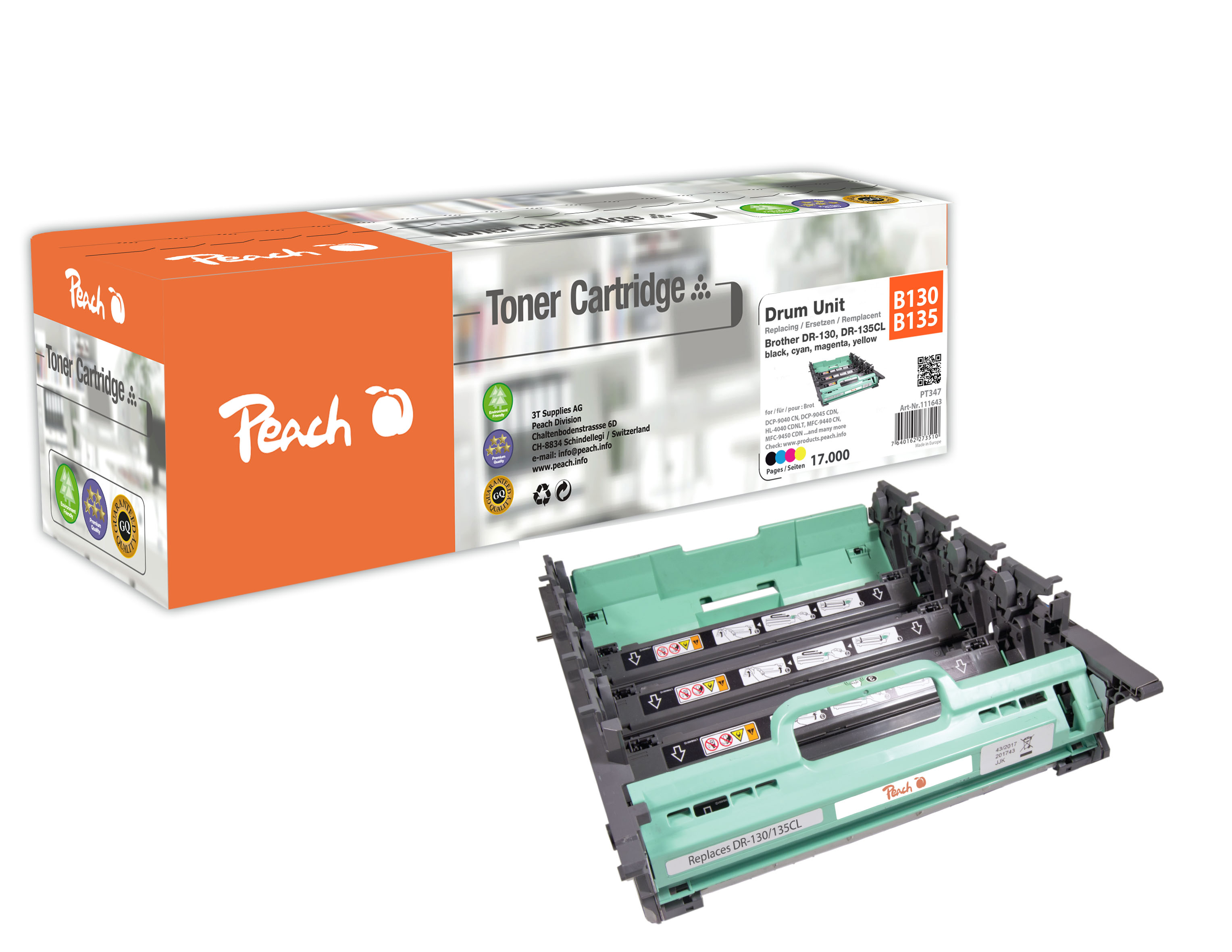 Peach  Trommeleinheit, kompatibel zu Brother MFC-9440 CDW