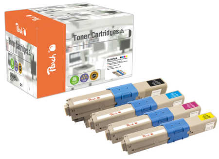 Peach  Spar Pack Tonermodule kompatibel zu OKI MC 340 Series