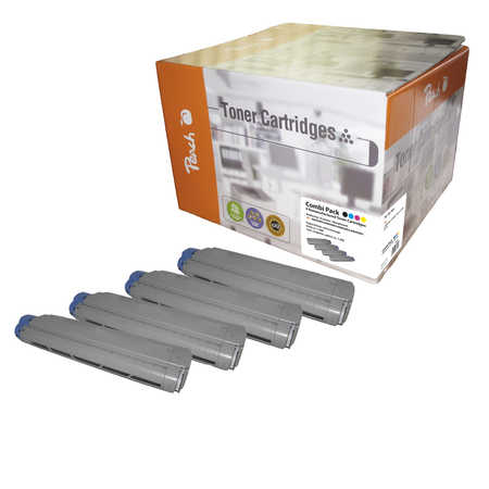 Peach  Spar Pack Tonermodule kompatibel zu OKI C 800 Series