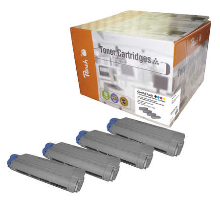 Peach  Spar Pack Tonermodule kompatibel zu OKI C 5600