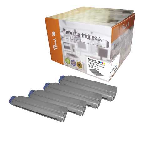 Peach  Spar Pack Tonermodule kompatibel zu OKI CX 2633