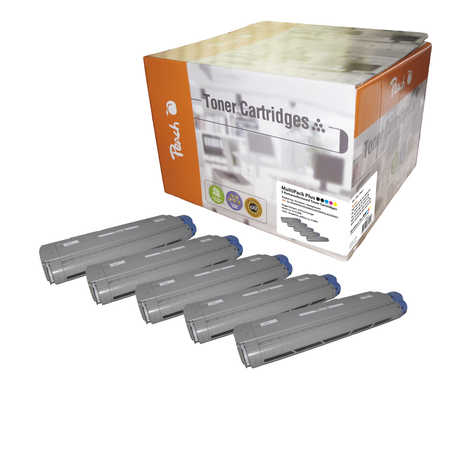 Peach  Spar Pack Plus Tonermodule kompatibel zu OKI C 5800