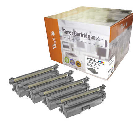 Peach  Spar Pack Tonermodule kompatibel zu HP Color LaserJet Enterprise CP 4000 Series