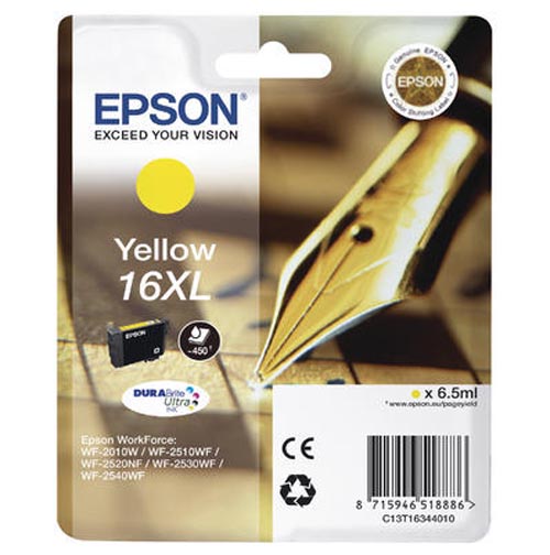Original  Tintenpatrone XL gelb Epson WorkForce WF-2660 DWF