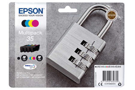 Original  Multipack Tinte BKCMY Epson WorkForce Pro WF-4740 DTWF