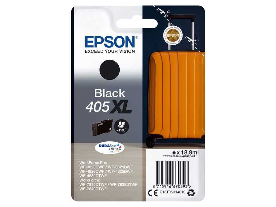 Original  Tintenpatrone schwarz Epson WorkForce WF-7830 DTWf