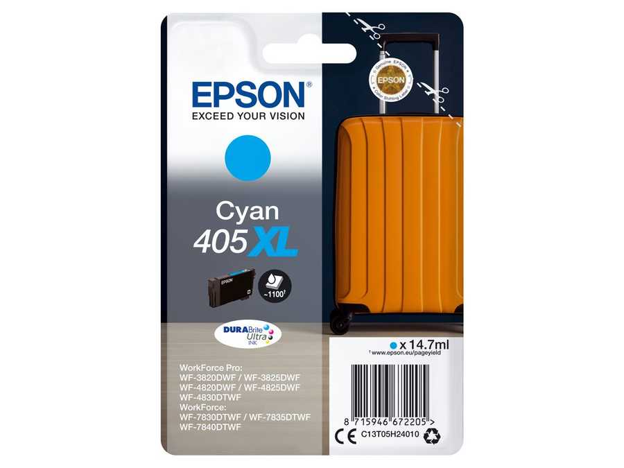 Original  Tintenpatrone cyan Epson WorkForce WF-7830 DTWf