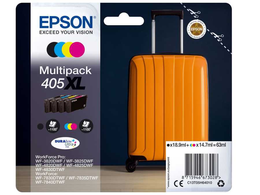 Original  Multipack Tintenpatronen Epson WorkForce Pro WF-4830 DTWf