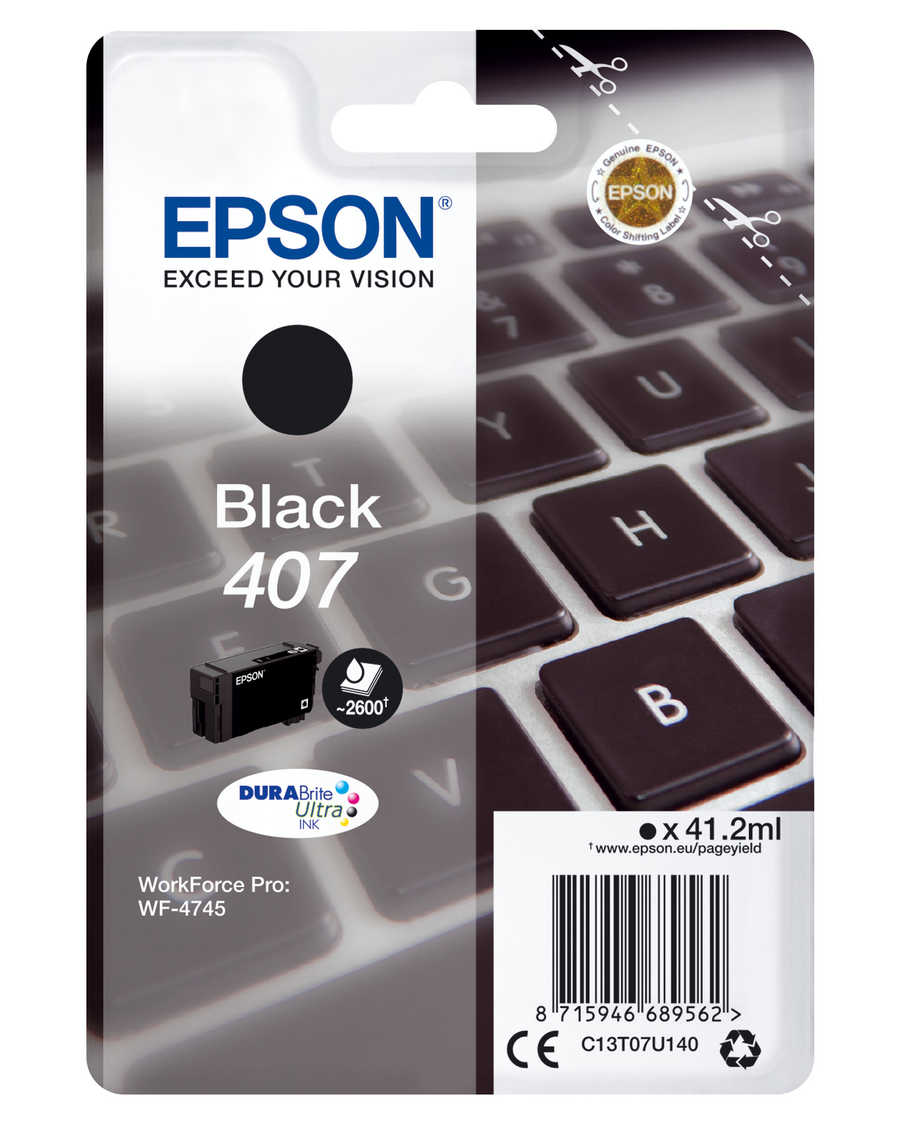 Original  Tintenpatrone schwarz Epson WorkForce Pro WF-4745 DTWF