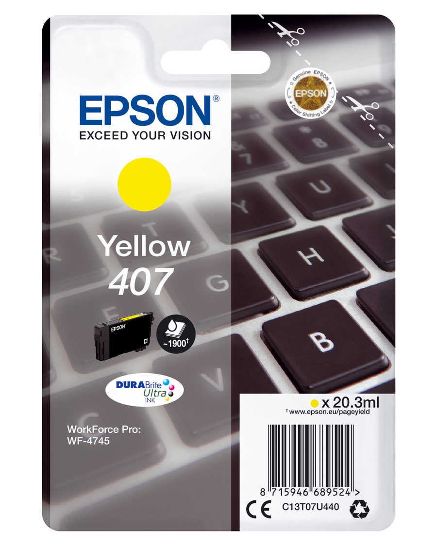 Original  Tintenpatrone yellow Epson WorkForce Pro WF-4745 DTWF