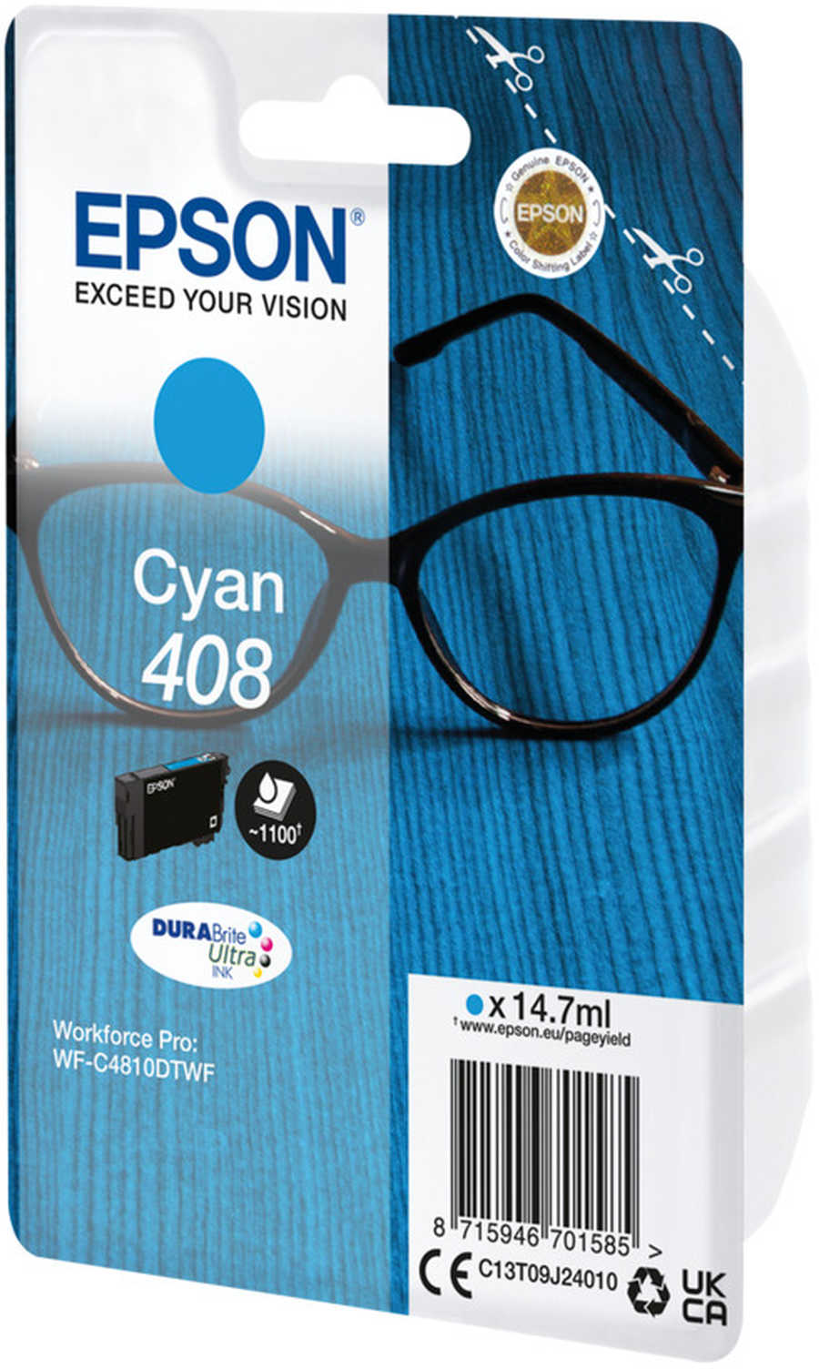 Original  Tintenpatrone cyan Epson WorkForce Pro WFC 4310 DW
