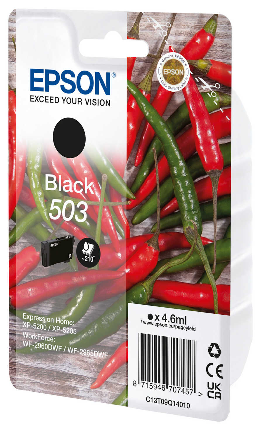 Original  Tintenpatrone schwarz Epson WorkForce WF-2965 DWF