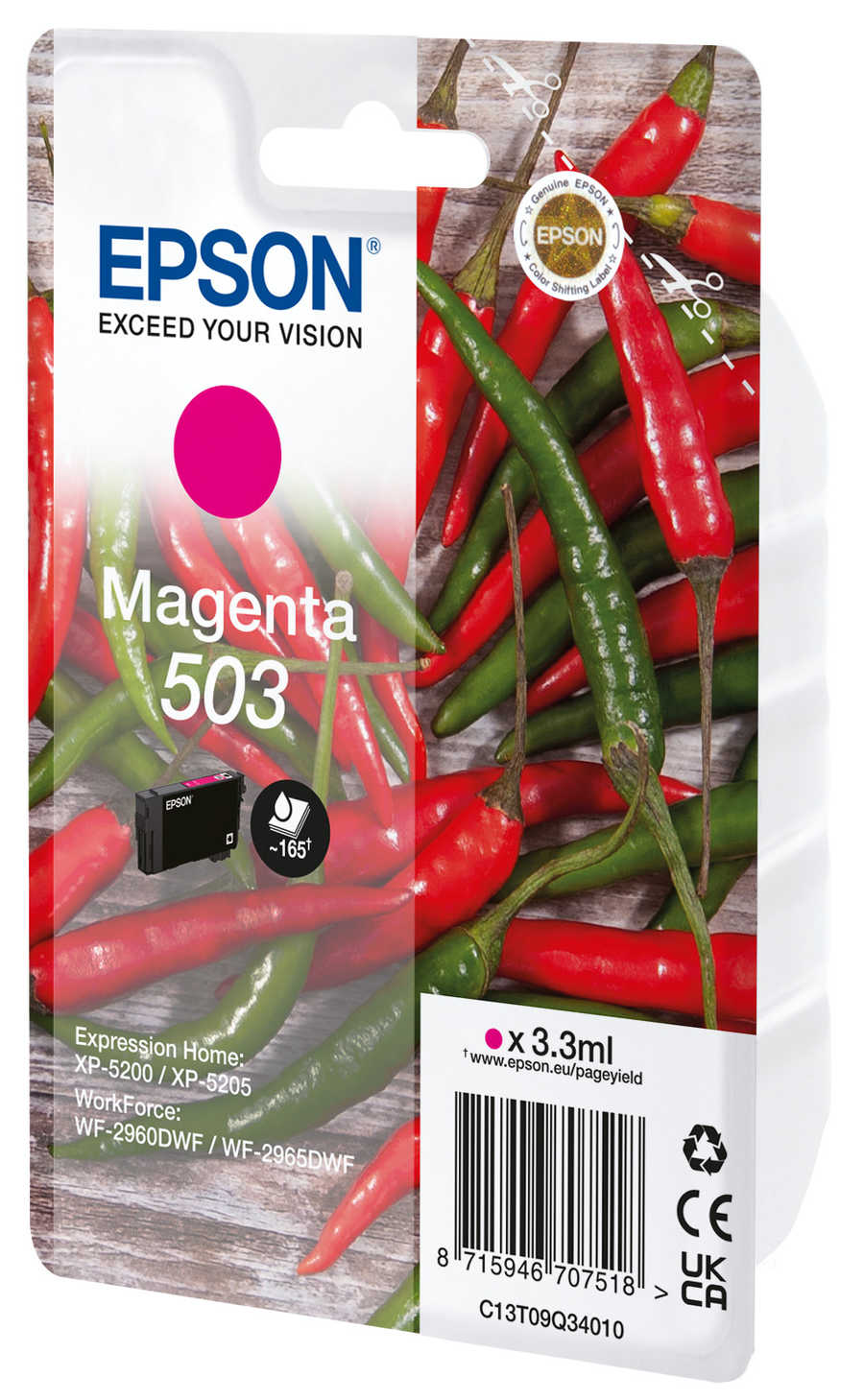Original  Tintenpatrone magenta Epson WorkForce WF-2965 DWF