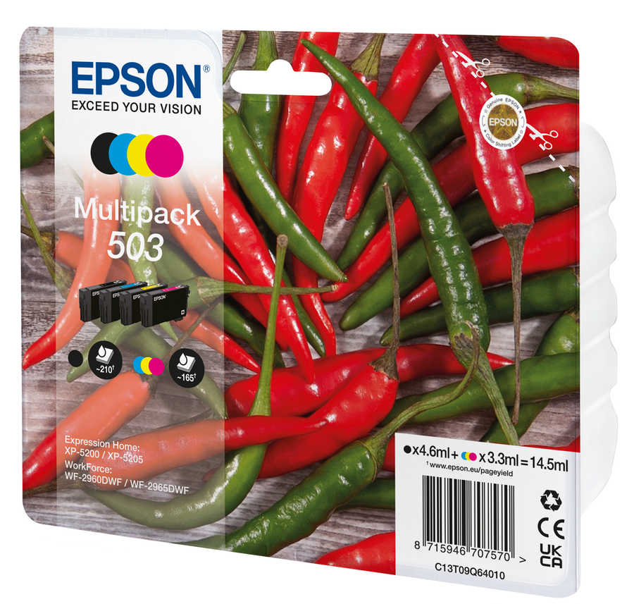 Original  Multipack Tintenpatronen Epson WorkForce WF-2965 DWF