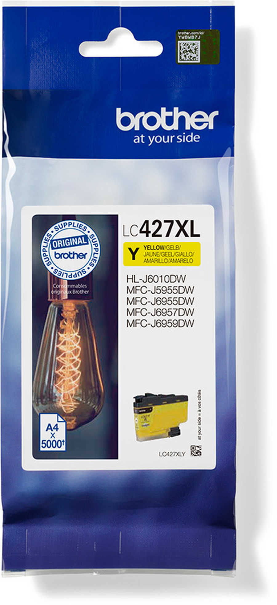 Original  Tonerpatrone yellow Brother MFCJ 6959 DW