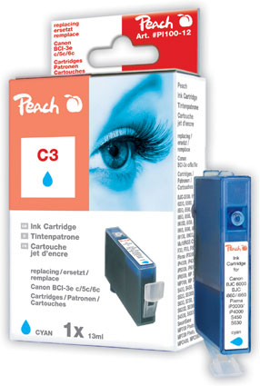 Peach  Tintenpatrone cyan kompatibel zu Canon I 900 Series