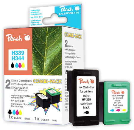 Peach  Spar Pack Druckköpfe kompatibel zu HP DeskJet 6540 Series