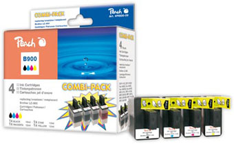 Peach  Spar Pack Tintenpatronen kompatibel zu Brother DCP-115 C