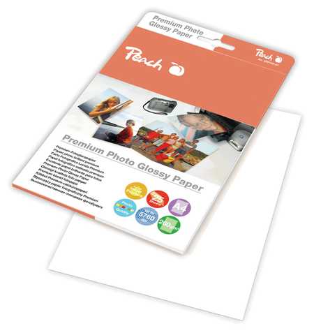 Peach  Premium Photo Glossy Papier A4 260 g/m2, 25 Blatt 