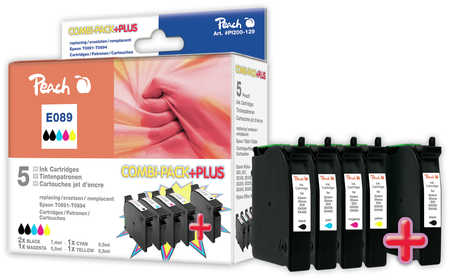 Peach  Spar Pack Plus Tintenpatronen kompatibel zu Epson Stylus Office BX 300 F