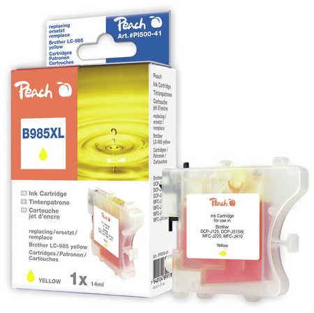 Peach  Tintenpatrone gelb kompatibel zu Brother MFCJ 265 W