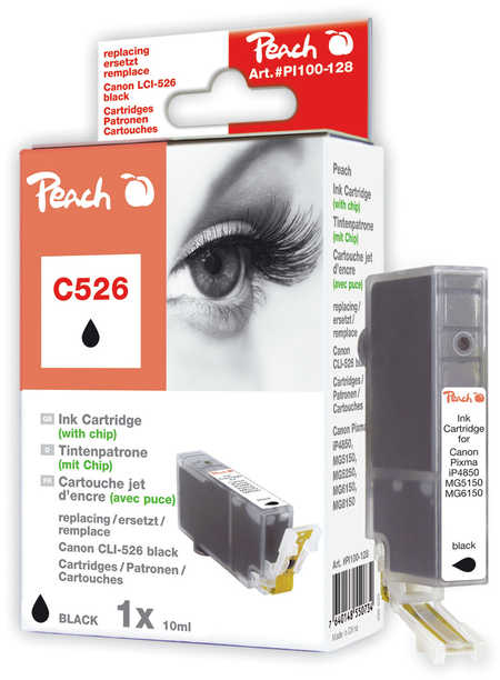 Peach  XL-Tintenpatrone foto schwarz kompatibel zu Canon Pixma MG 5140