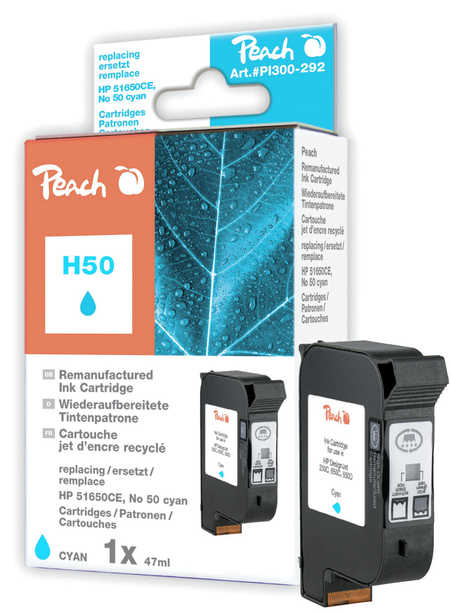 Peach  Druckkopf cyan kompatibel zu HP DesignJet 650 C