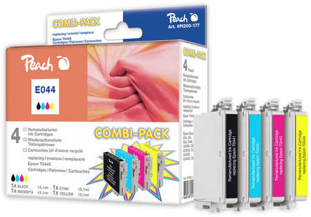 Peach  Spar Pack Tintenpatronen kompatibel zu Epson Stylus C 84 WN