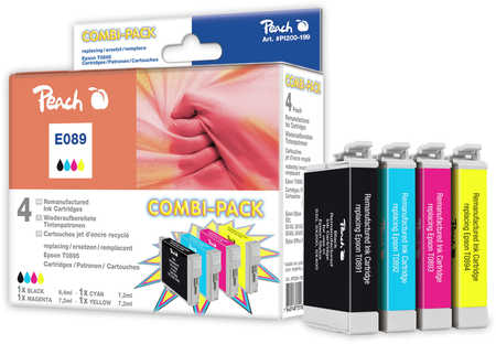Peach  Spar Pack Tintenpatronen kompatibel zu Epson Stylus SX 100 Series