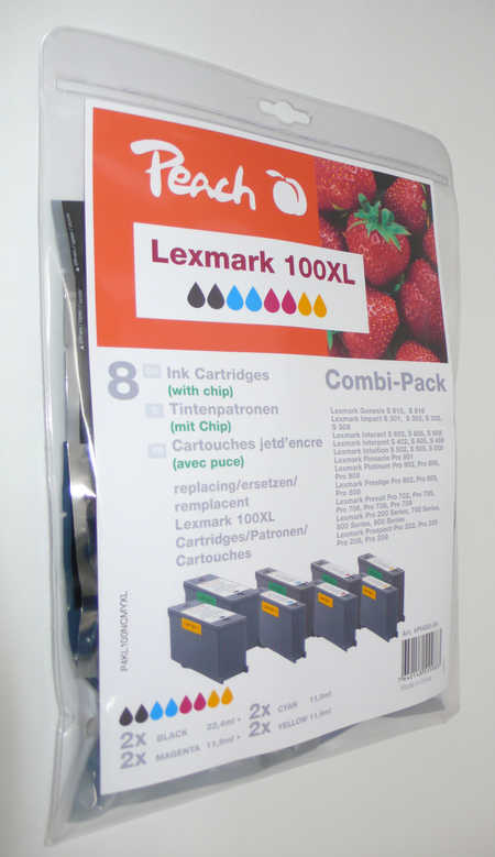 Peach  Spar Pack Tintenpatronen kompatibel zu Lexmark Impact S 301