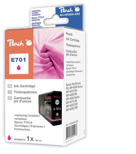 Peach  XL-Tintenpatrone magenta kompatibel zu Epson WorkForce Pro WP-4015 DN