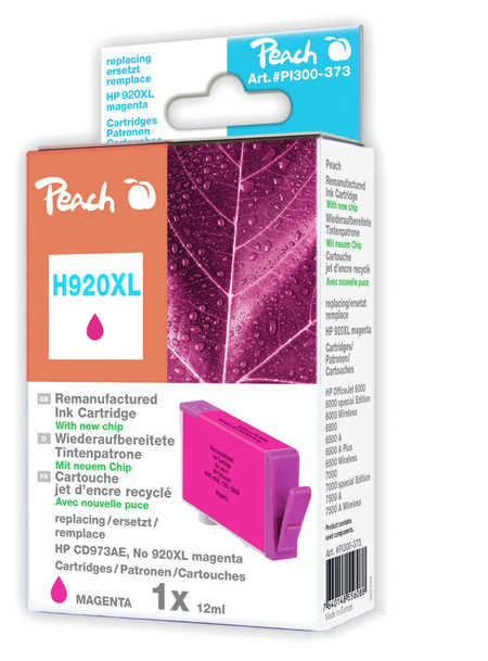 Peach  Tintenpatrone magenta HC kompatibel zu HP OfficeJet 6000
