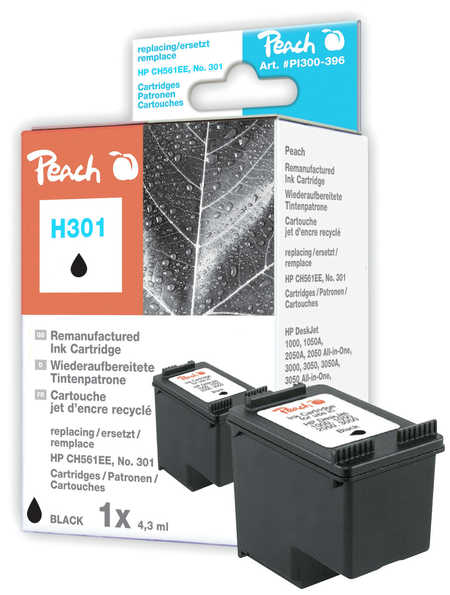 Peach  Druckkopf schwarz kompatibel zu HP Envy 4507 e-All-in-One