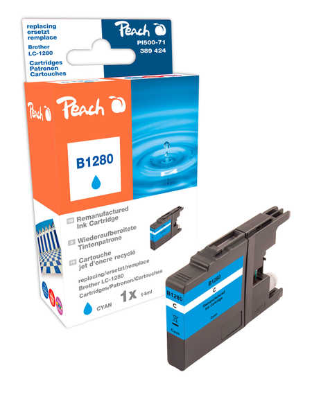 Peach  XL-Tintenpatrone cyan kompatibel zu Brother MFCJ 6510 DW