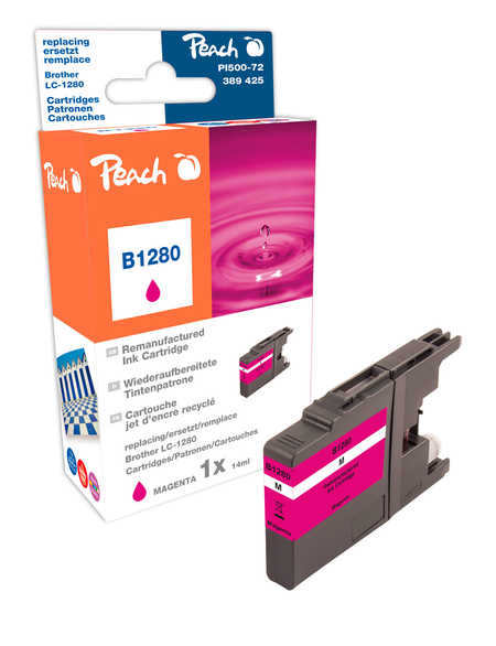 Peach  XL-Tintenpatrone magenta kompatibel zu Brother MFCJ 6510 DW