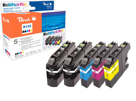 Peach  Spar Pack Plus Tintenpatronen, kompatibel zu Brother DCPJ 150 Series