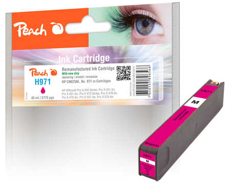Peach  Tintenpatrone magenta kompatibel zu HP OfficeJet Pro X 451 dw