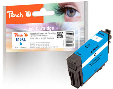 Peach  Tintenpatrone cyan kompatibel zu Epson WorkForce WF-2660 DWF