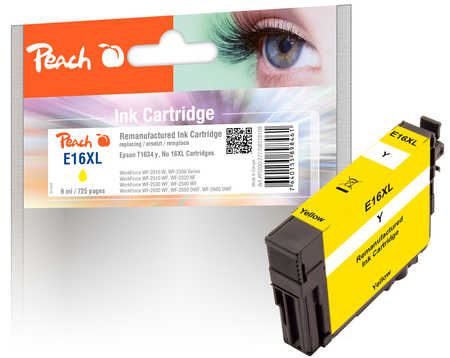 Peach  Tintenpatrone gelb, kompatibel zu Epson WorkForce WF-2660 DWF