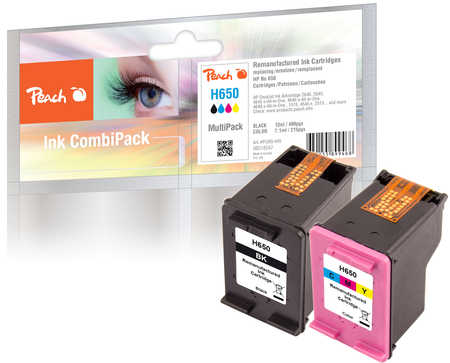 Peach  Spar Pack Druckköpfe kompatibel zu HP DeskJet Ink Advantage 2545
