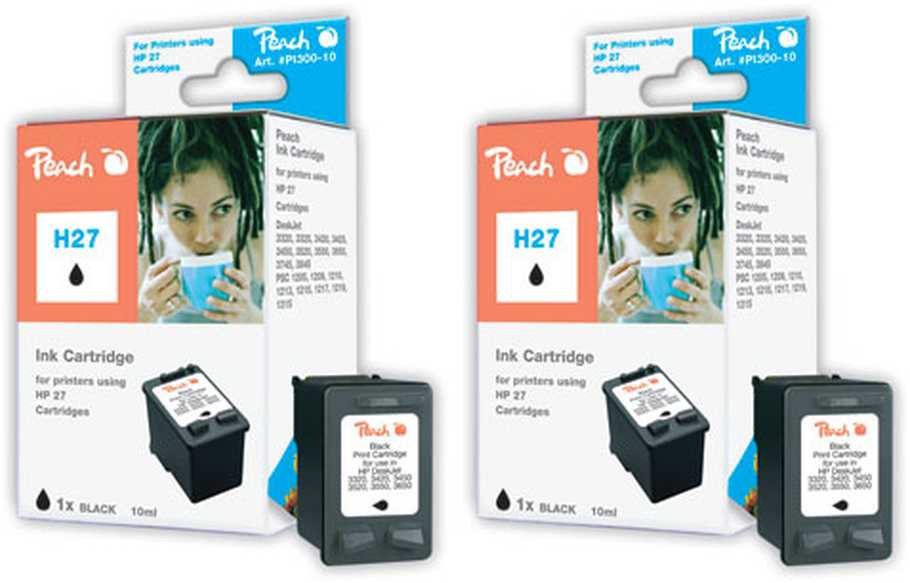 Peach  Doppelpack Druckköpfe schwarz kompatibel zu HP OfficeJet 4315