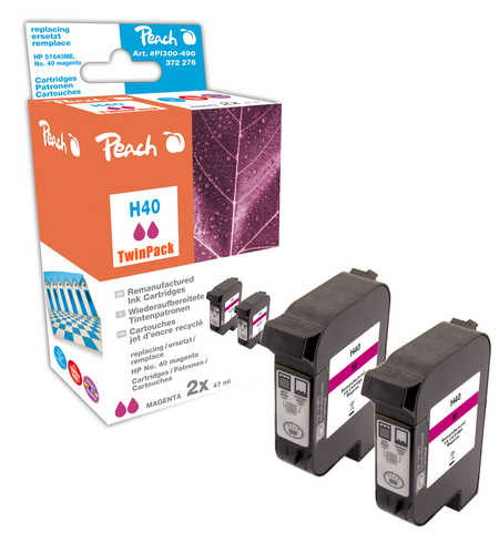 Peach  Doppelpack Druckköpfe magenta kompatibel zu HP Color Copier 210