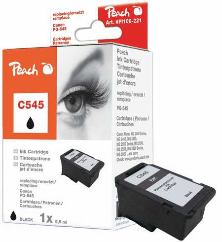 Peach  Druckkopf schwarz kompatibel zu Canon Pixma TS 3100 Series