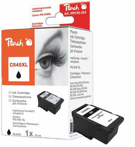 Peach  Druckkopf XL schwarz kompatibel zu Canon Pixma TS 3100 Series