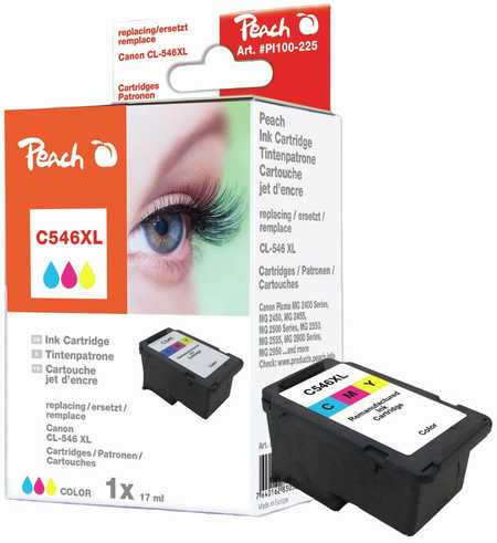 Peach  Druckkopf XL color kompatibel zu Canon Pixma TS 3100 Series
