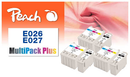 Peach  Spar Pack Plus Tintenpatronen kompatibel zu Epson Stylus Photo 830