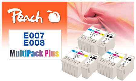 Peach  Spar Pack Plus Tintenpatronen kompatibel zu Epson Stylus Photo 890